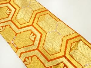 アンティーク　毘沙門亀甲に若松模様織出し袋帯（着用可）